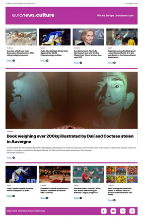 Cover of Euronews Culture and Sport Compiled Edition