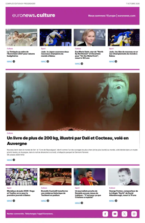 Cover of Euronews Culture (French)