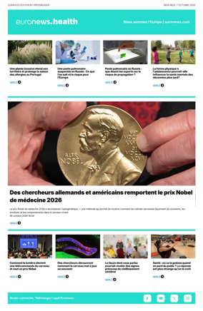 Cover of Euronews Health (French)