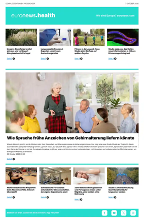 Cover of Euronews Health (German)