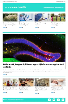 Cover of Euronews Health (Hungarian)