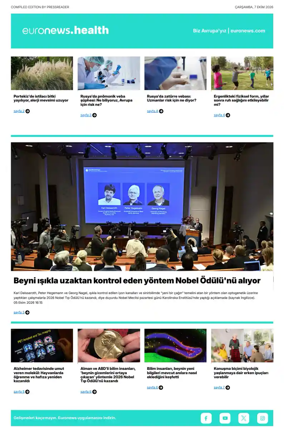 Cover of Euronews Health (Turkish) Compiled Edition