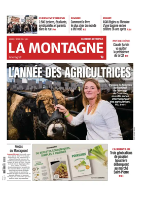 Cover of La Montagne (Clermont-Metropole)
