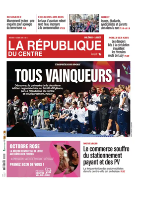Cover of La Republique du Centre (Orleans - Loiret))
