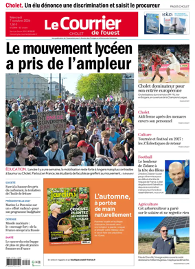 Cover of Le Courrier de l’Ouest (Cholet)