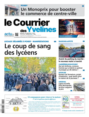 Cover of Le Courrier des Yvelines (Poissy)