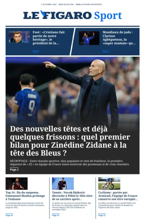 Cover of Le Figaro Sport