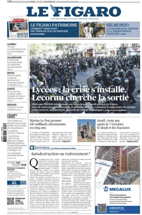 Cover of Le Figaro