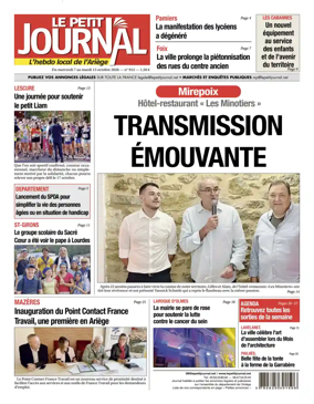 Cover of Le Petit Journal - L'hebdo local de l'Ariege