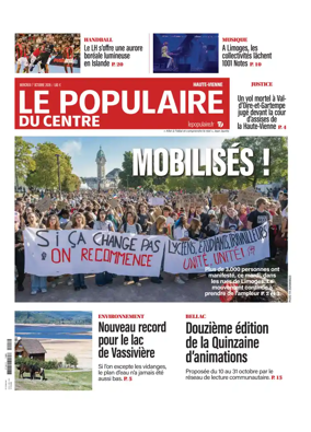 Cover of Le Populaire du Centre (Haute-Vienne)