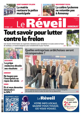 Cover of Le Reveil du Vivarais – edition Annonay