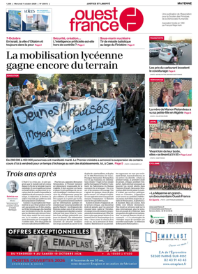 Cover of Ouest France (Mayenne)