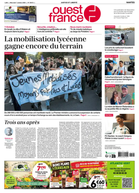 Cover of Ouest France (Nantes)