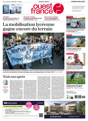 Cover of Ouest-France (Rennes Nord-Ouest)