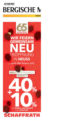 Cover of Bergische Morgenpost Wermelskirchen/Huckeswagen/Radevormwald