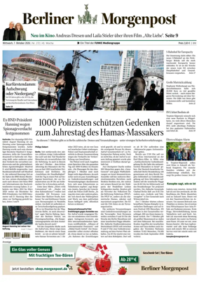Cover of Berliner Morgenpost