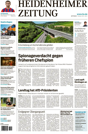 Cover of Heidenheimer Zeitung