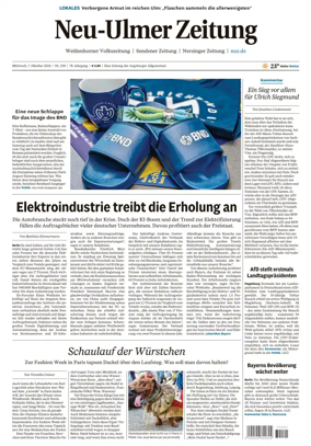 Cover of Neu-Ulmer Zeitung