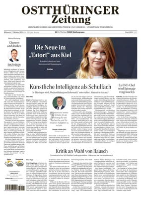 Cover of Ostthuringer Zeitung (Posneck)