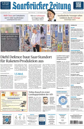 Cover of Saarbruecker Zeitung