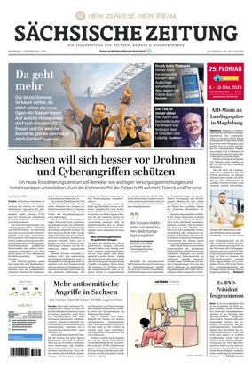 Cover of Sachsische Zeitung (Bautzen Kamenz & Bischofswerda)
