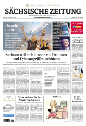 Cover of Sachsische Zeitung (Dresden)