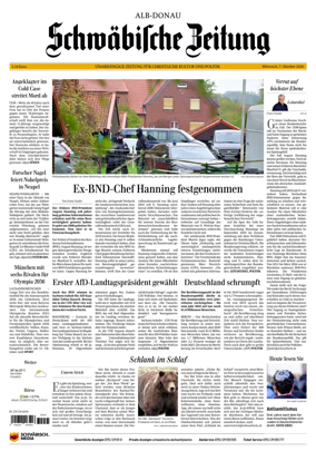 Cover of Schwabische Zeitung (Alb-Donau)