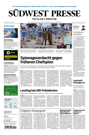 Cover of SUDWEST PRESSE - Neckar-Chronik