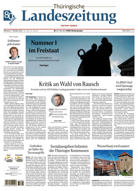 Cover of Thuringische Landeszeitung (Unstrut-Hainich-Kreis)