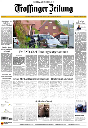 Cover of Trossinger Zeitung