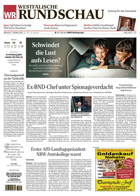 Cover of Westfalische Rundschau (Arnsberg)
