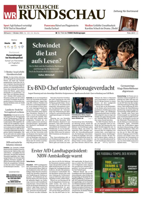 Cover of Westfalische Rundschau (Dortmund-Sud II)