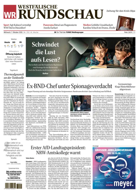 Cover of Westfalische Rundschau (Olpe)