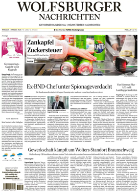 Cover of Wolfsburger Nachrichten (Wolfsburg-Gifhorn)