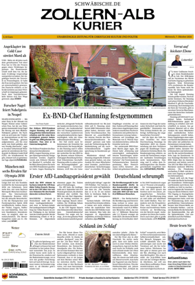 Cover of Zollern-Alb-Kurier (Balingen)