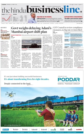 Cover of BusinessLine (Hyderabad)