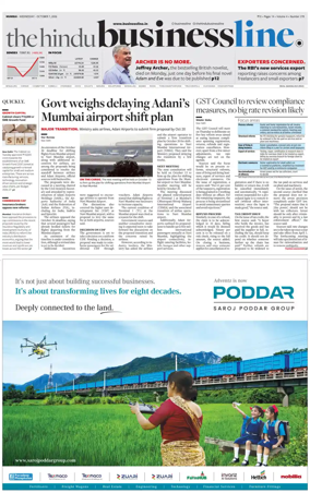 Cover of BusinessLine (Mumbai)