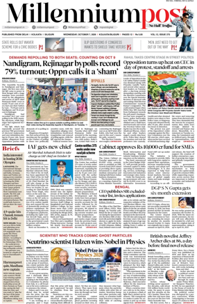 Cover of Millennium Post (Kolkata)