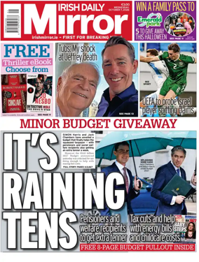 Cover of Irish Daily Mirror