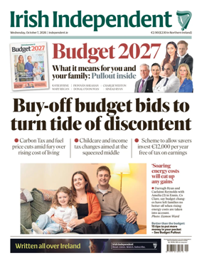 Cover of Irish Independent