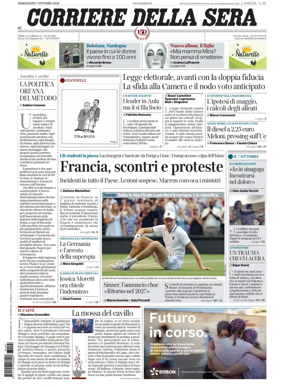 Cover of Corriere della Sera