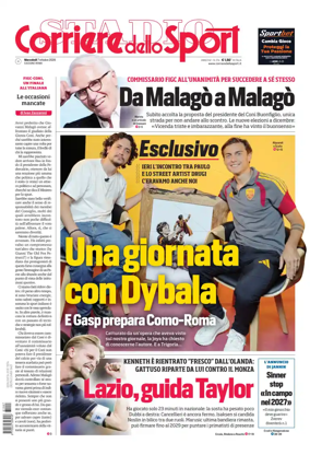 Cover of Corriere dello Sport (Lazio)