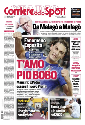Cover of Corriere dello Sport