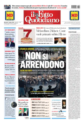 Cover of Il Fatto Quotidiano