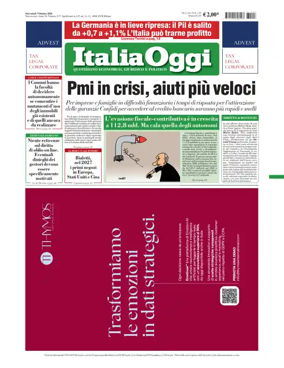 Cover of ItaliaOggi
