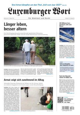 Cover of Luxemburger Wort