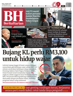 Cover of Berita Harian