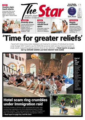 Cover of The Star Malaysia