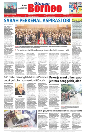 Cover of Utusan Borneo (Sabah)