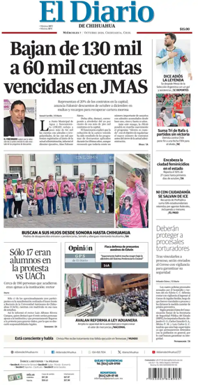 Cover of El Diario de Chihuahua